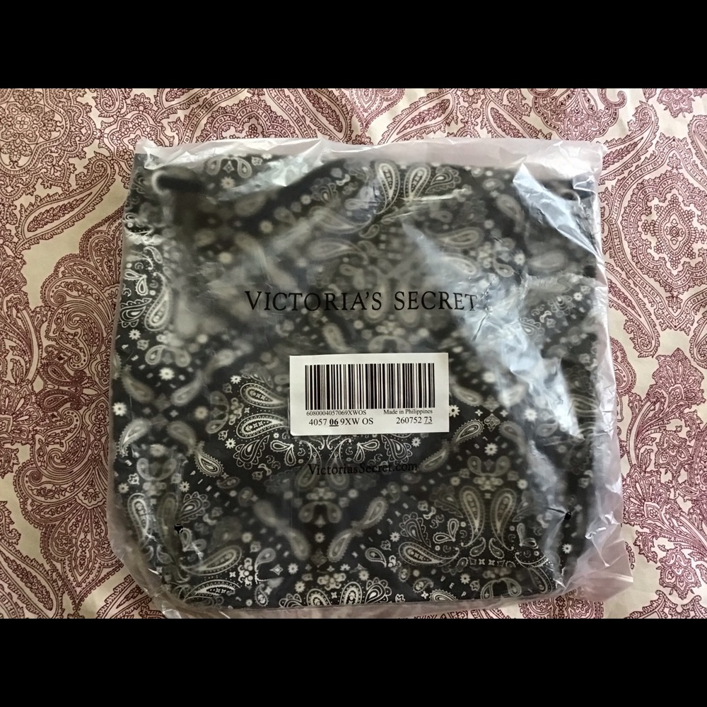 NWT VS PINK Black Paisley Mini Backpack - Picture 5 of 6